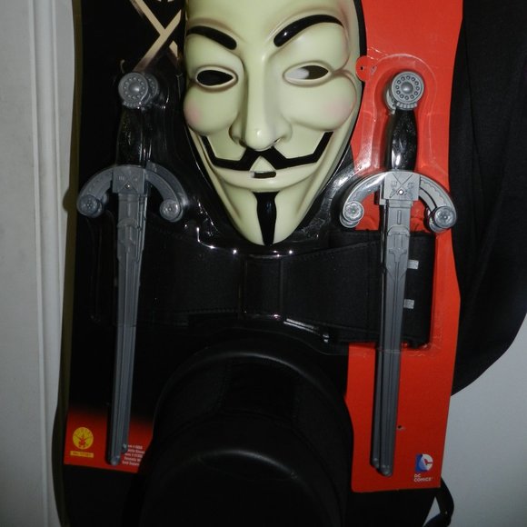 Rubie's Other - V for Vendetta Guy Fawkes Adult Costume Kit Complete costume NEW in Package